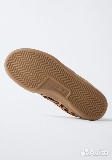 Кожаные леопардовые кеды Zara 31, 35 новые