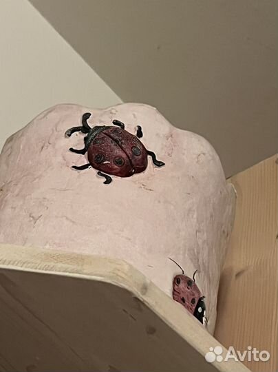 Горшки глиняные светло-розовые