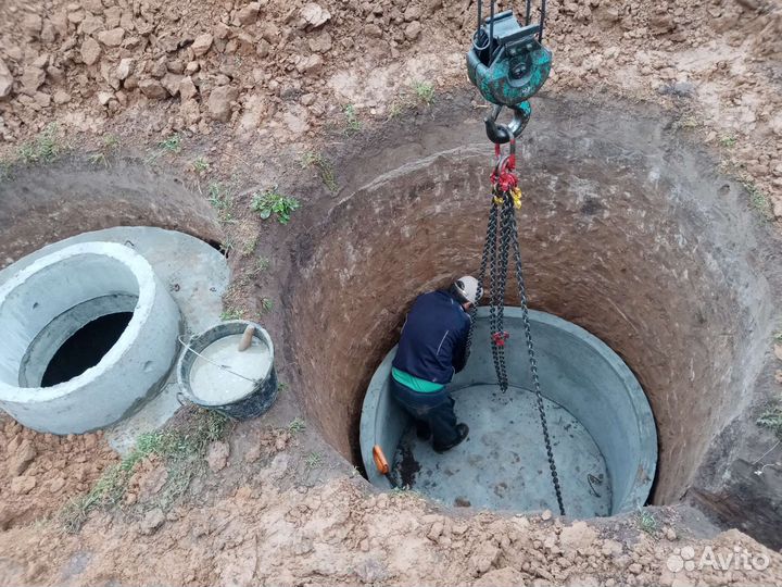 Колодец, септик, выгребная яма под ключ
