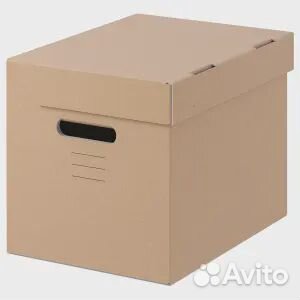 Pappis паппис Коробка с крышкой, коричневый, 25x34