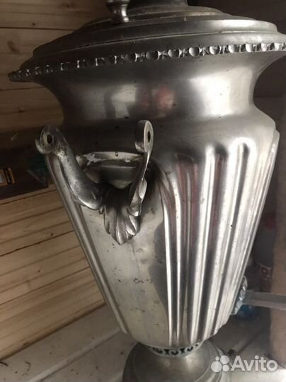Самовар Баташева на углях, дровах
