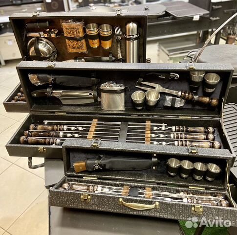 Набор шампуров подарочный