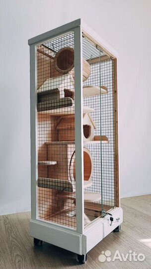 Клетка-витрина для шиншилл, дегу, хорька, белки