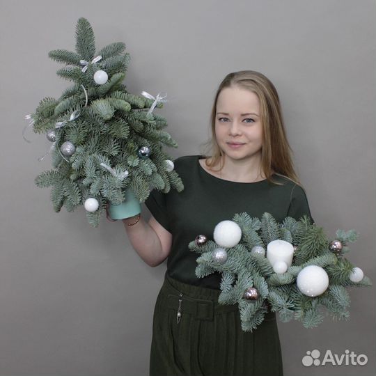 Ёлочки из нобилиса на новый год