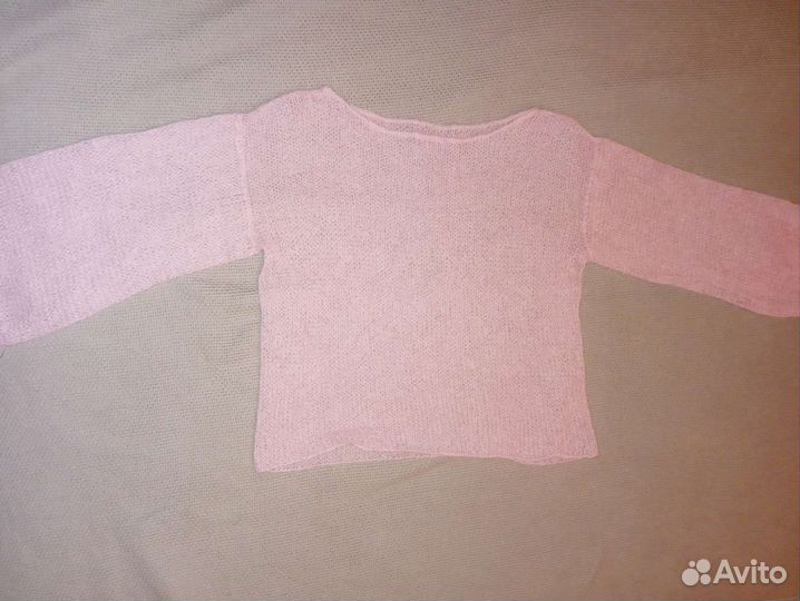 Паутинка розовая мохер