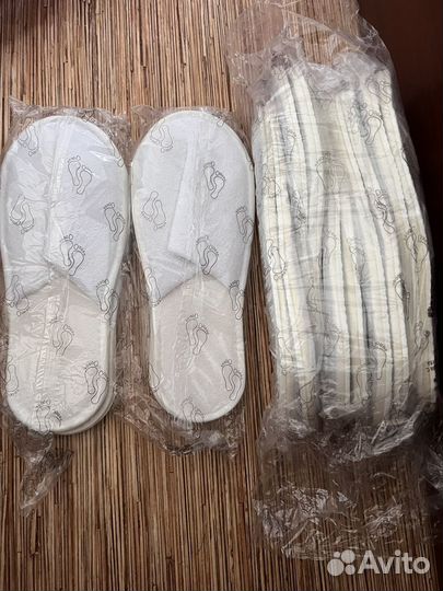 Тапочки одноразовые в инд упаковке махровые