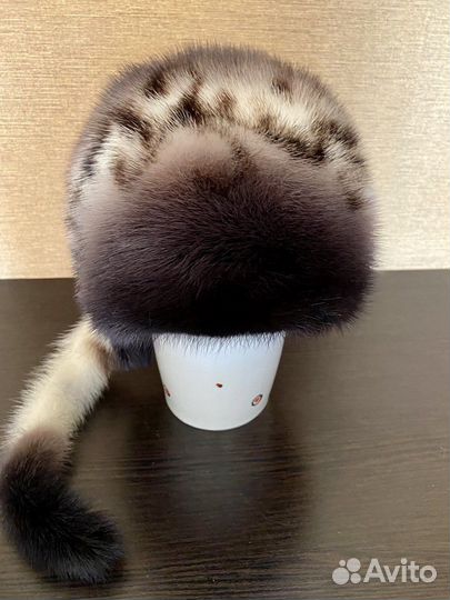 Шапка норковая женская 54