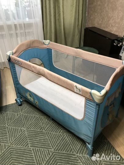 Детская кровать манеж с матрасом