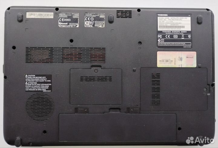 Ноутбук нерабочий Toshiba satellite l500d-16q