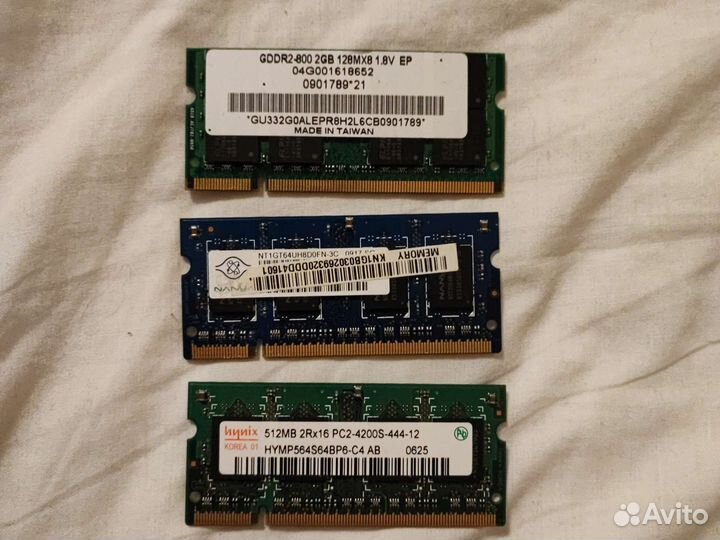 Оперативная память ddr2 so-dimm 10 gb