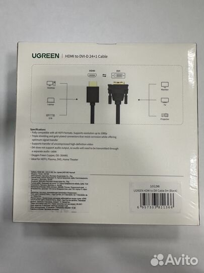 Переходники и кабеля dvi, hdmi, vga, displayport