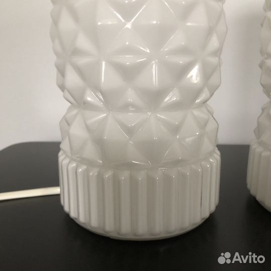 Пара настольных ламп IKEA из стекла ручная работа
