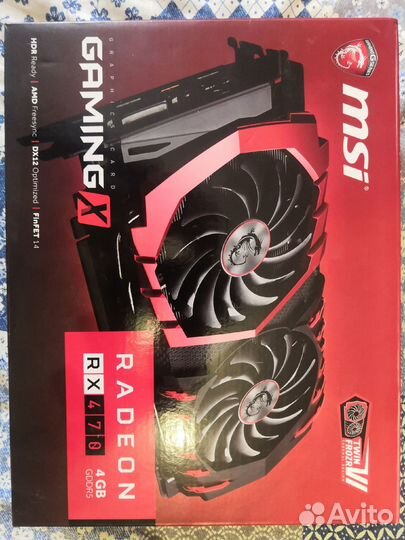 Видеокарта MSI AMD Radeon RX 470 Gaming X 4G