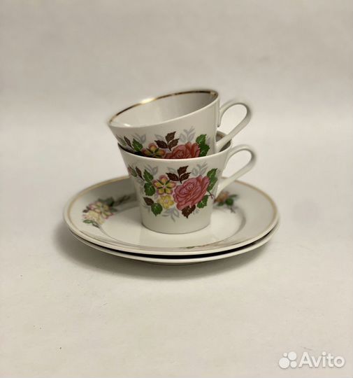 Чайные кофейные чашки тарелки СССР