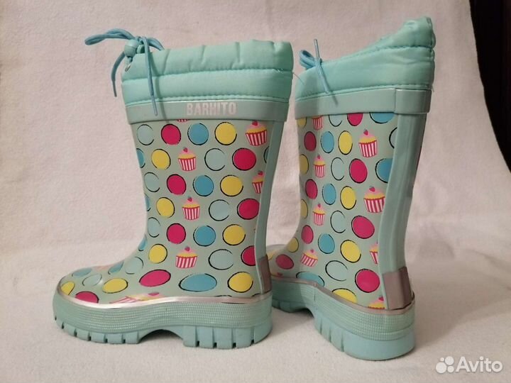 Резиновые сапожки для девочки 29 р
