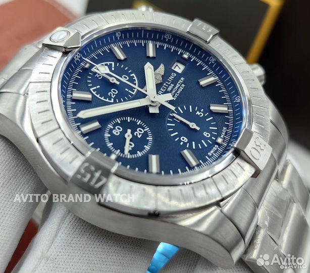 Часы Breitling avenget blue dial new