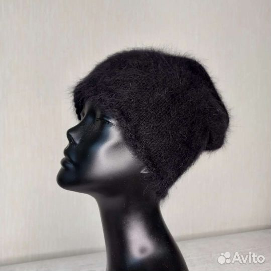 Шапка из итальянской ангоры женская новая, 4 цвета