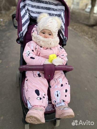 Нежный вязанный комплект на 1-3 года