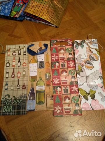 Подарочный пакет под бутылку