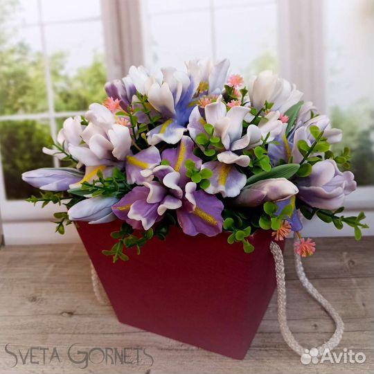 Букеты цветов из мыла