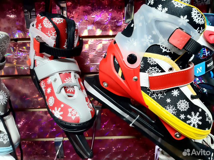 Коньки раздвижные новые р.34-38