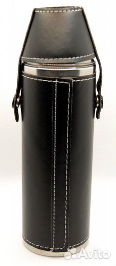 Фляжка металлическая в чехле