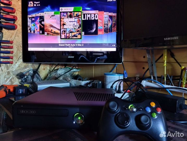 Xbox 360 slim 500Gb Freeboot+100 игр (Прошитый)