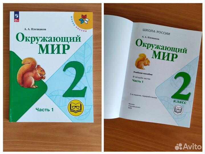 Учебник Окружающий мир 2 кл ч.1-4 для слабовидящих