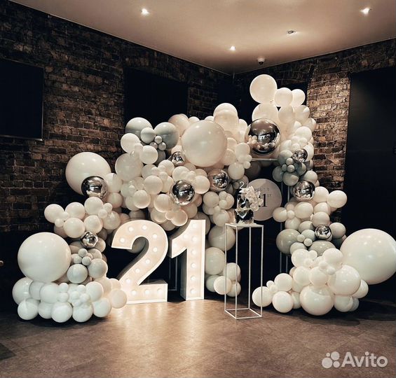 Украшение шарами на выпускной, день рождения и т.д