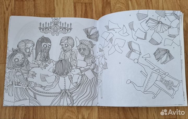 Страшно, но красиво (раскраска-антистресс)