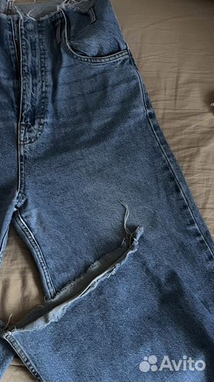 Джинсы женские широкие