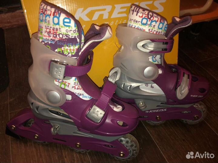 Роликовые коньки детские раздвижные