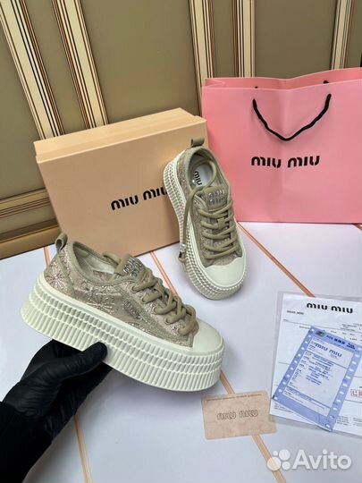 Кеды женские MIU MIU