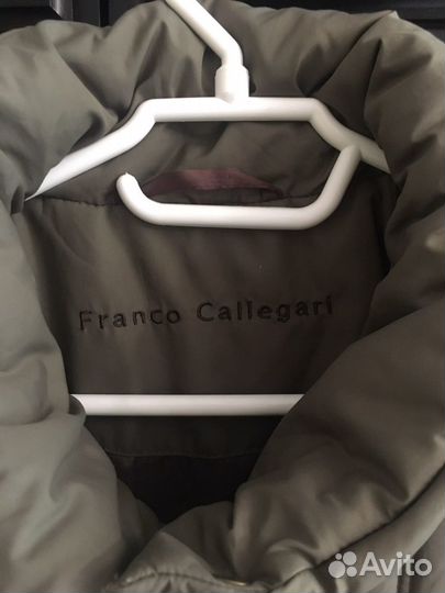 Пальто, серо-оливковое, р. 48