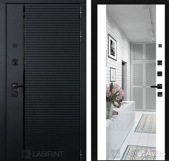 Дверь входная Чёрная Италия шумо-изоляционная