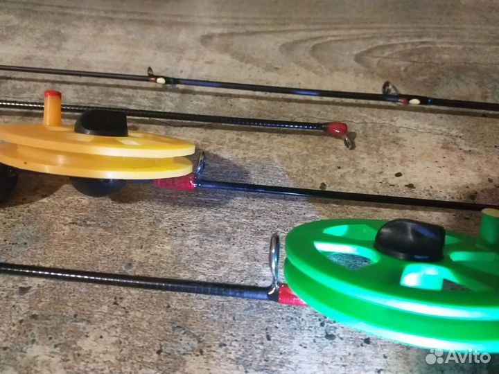 Удочка (зимняя) ручной работы (блесна, балансир, м