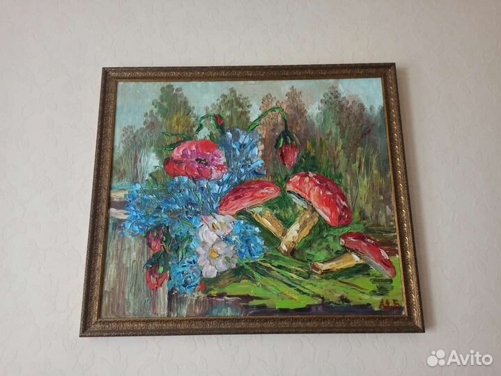 Картина маслом на холсте в раме