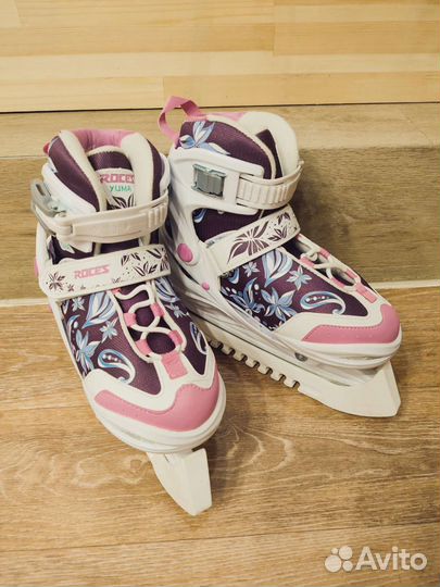 Коньки для девочки раздвижные Roces 30-35