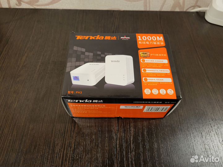 Tenda PH3 гигабитный ethernet через электросеть