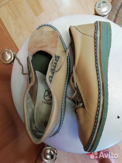 Туфли женские 36 р. натуральная кожа без каблука