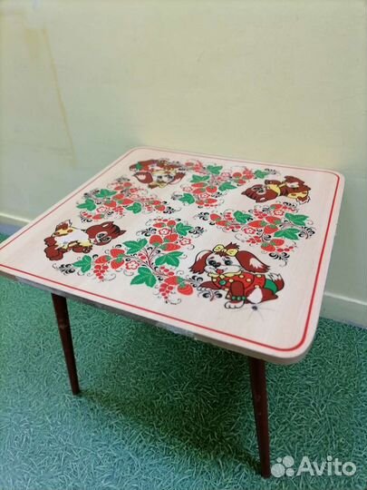 Столы и стулья бу детские, хохлома