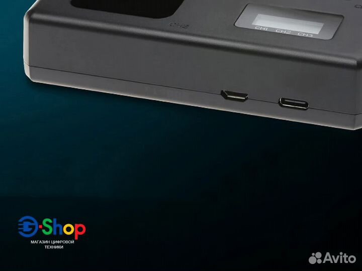 Зарядное на Sony NP-FW50 под 3x слота акб USB