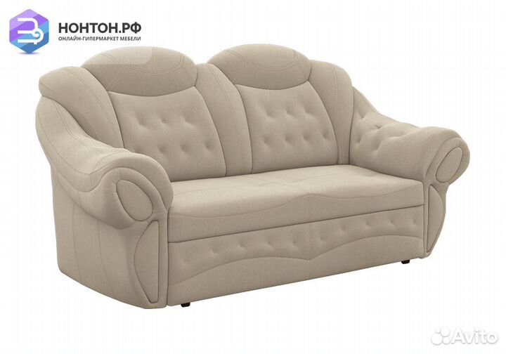 Диван дельфин 2х-местный Остин бежевый
