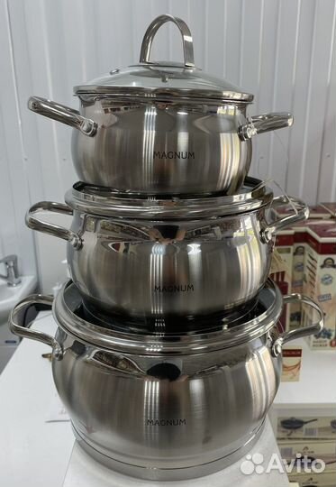 Набор кастрюль из нержавейки