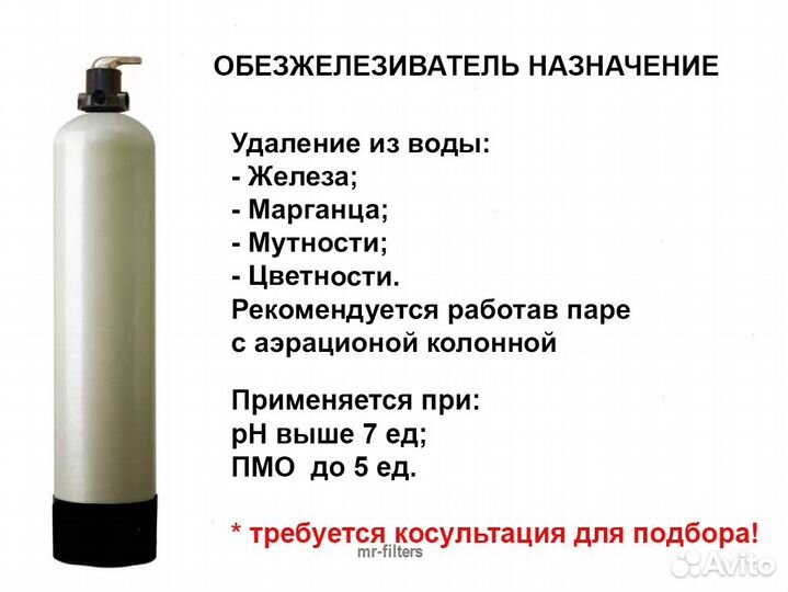 Ручной клапан Фильтр обезжелезивания воды / Очистк