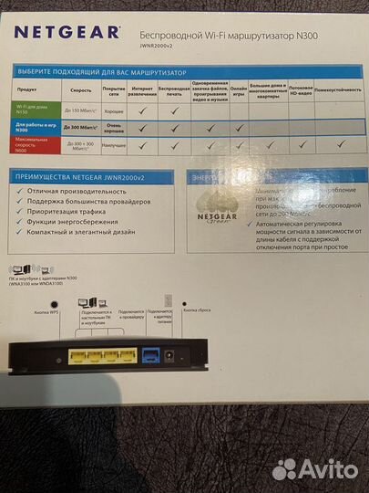 Wi-fi Маршрутизатор netgear N300 jwnr2000v2
