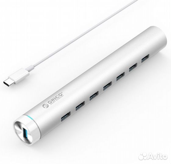 Компактный USB-хаб orico ARH7-U3-SV