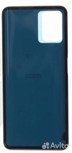 Задняя крышка для Realme 8i Черная (со скотчем)