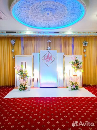 Свадебный декор президиум, фотозона