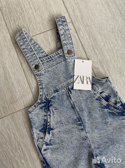 Джинсовый комбинезон Zara новый 92